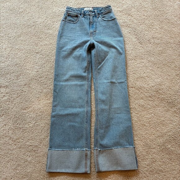 Abercrombie & Fitch Denim - Abercrombie & Fitch Curve Love Stone Wash Jeans